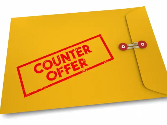 image of an envelope containing a counter offer