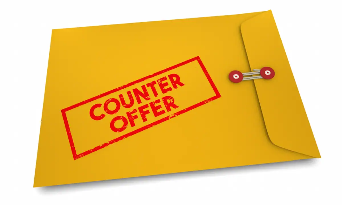 image of an envelope containing a counter offer